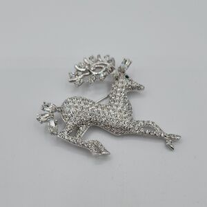 Nolan Miller Elegant Silver Stage Brooch